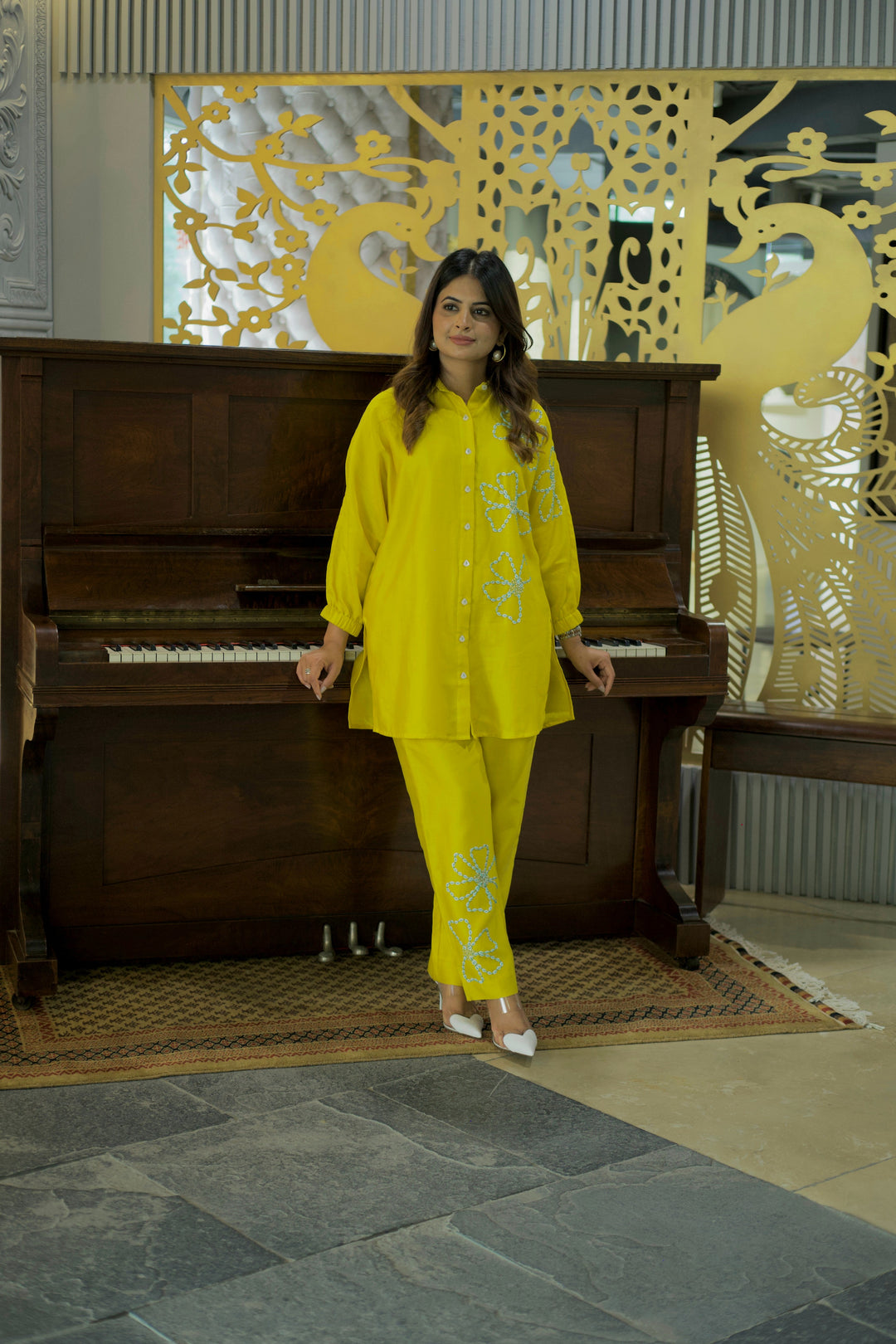 RAMAN IN YELLOW COORD SET