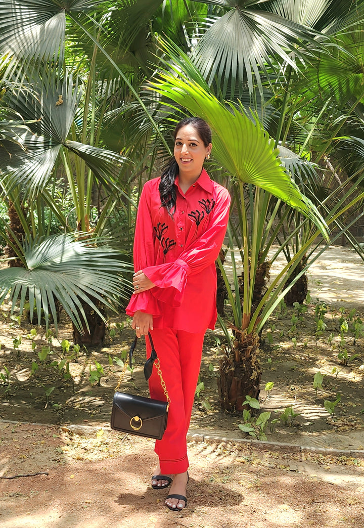 SONAL PASRIJA IN RED COORD SET