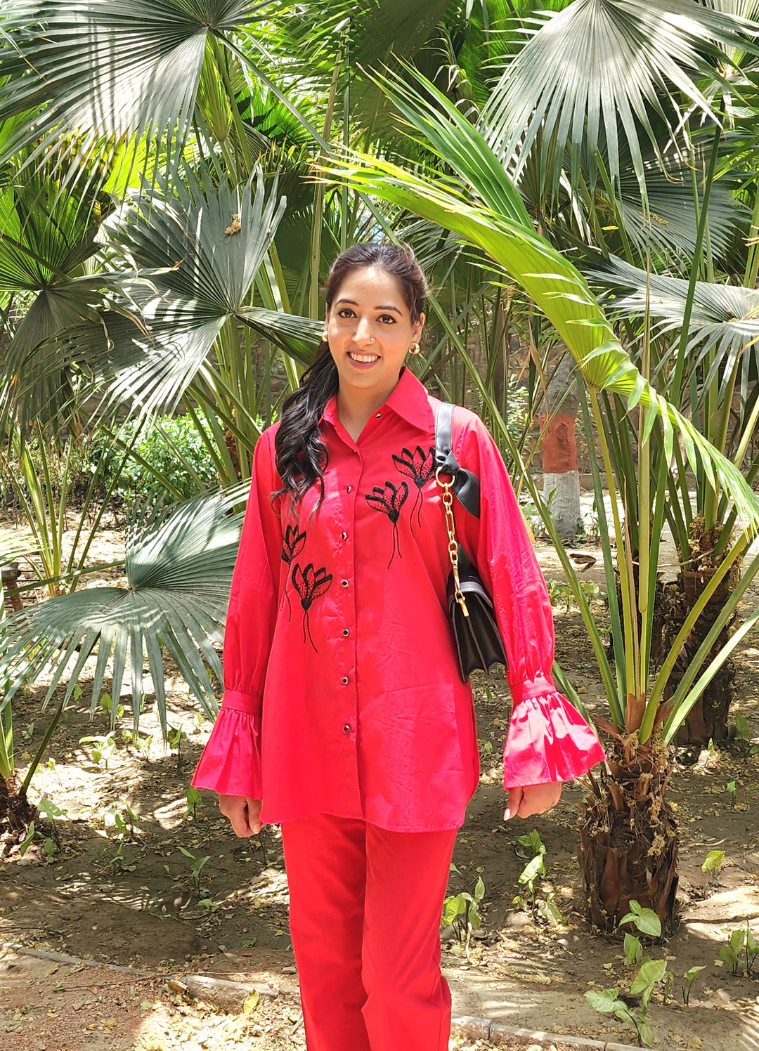 SONAL PASRIJA IN RED COORD SET