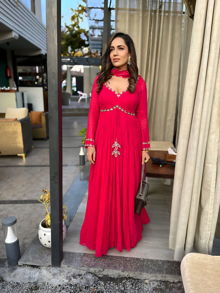 ANKITA IN FUSCIA ANARKALI