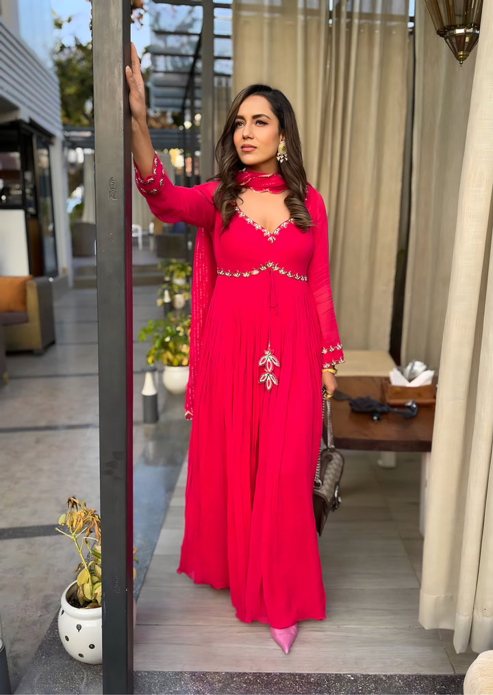 ANKITA IN FUSCIA ANARKALI