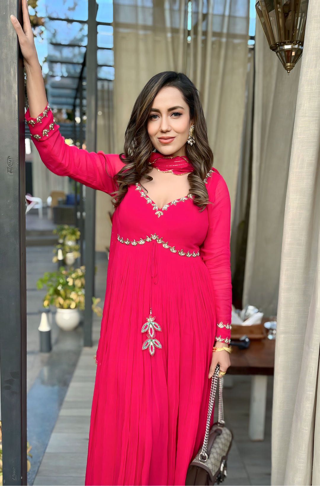 ANKITA IN FUSCIA ANARKALI