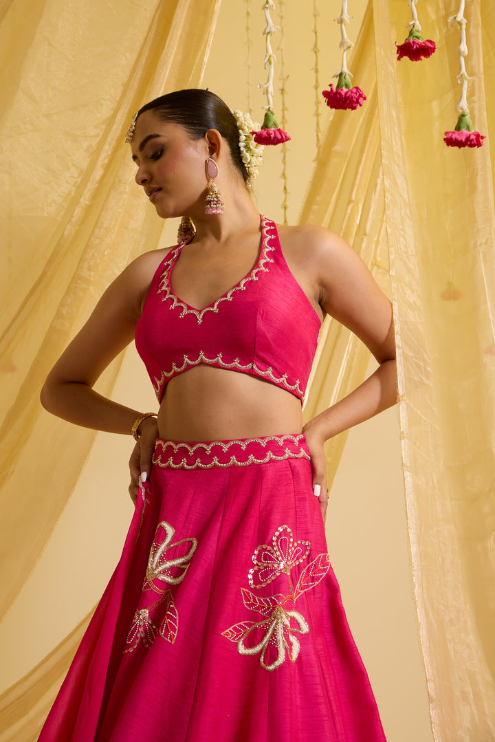 Fuscia Pink Lehenga