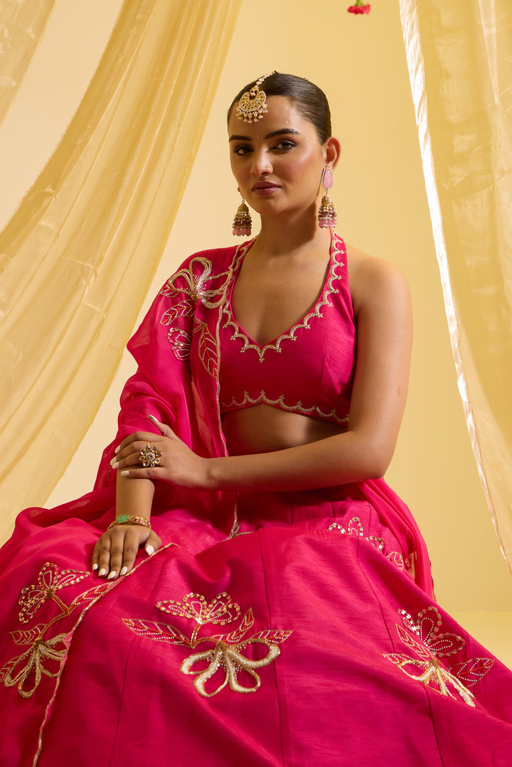 Fuscia Pink Lehenga