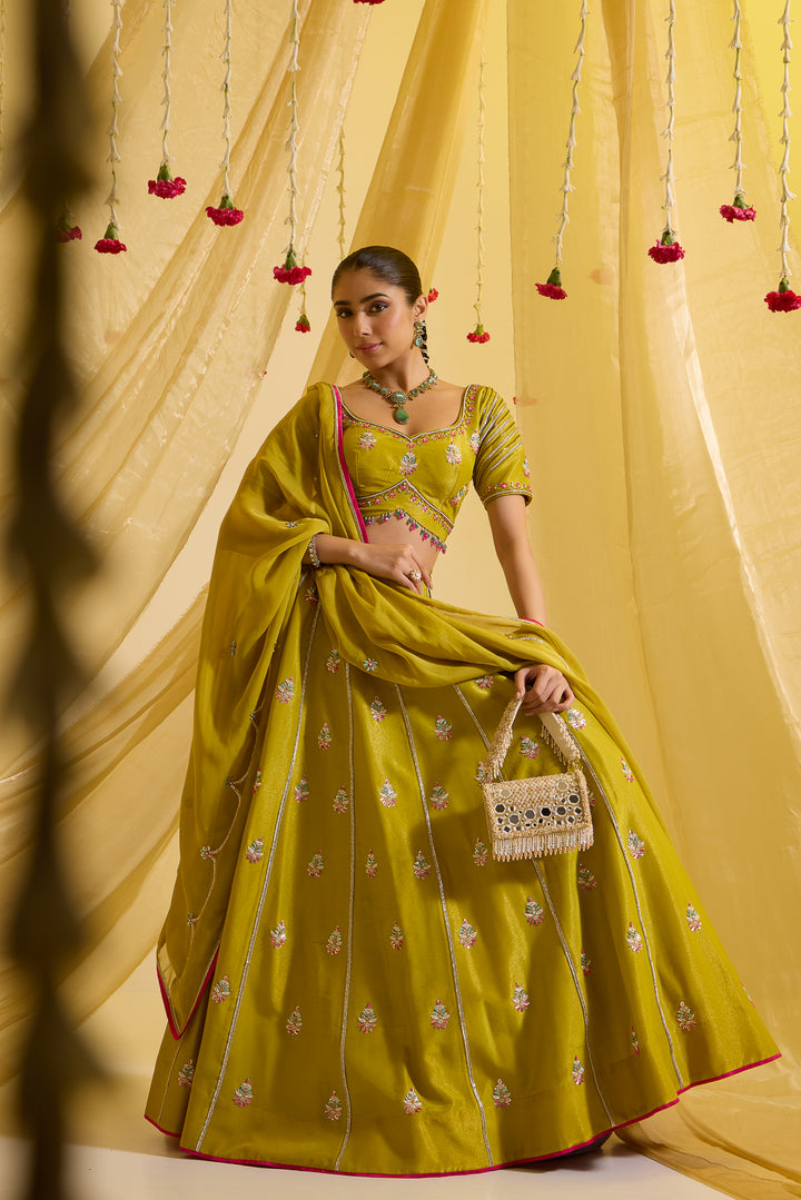 Lime Green Lehenga