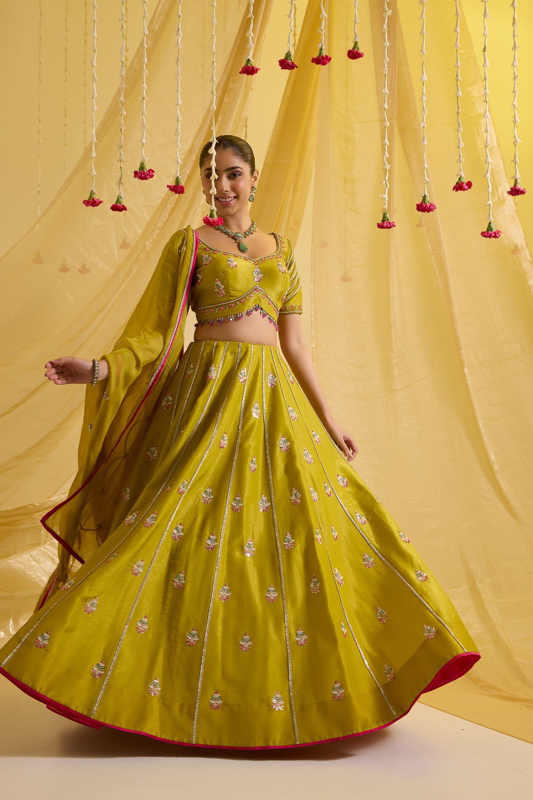 Lime Green Lehenga