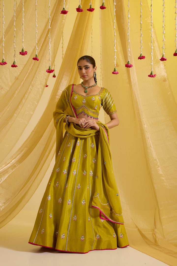 Lime Green Lehenga