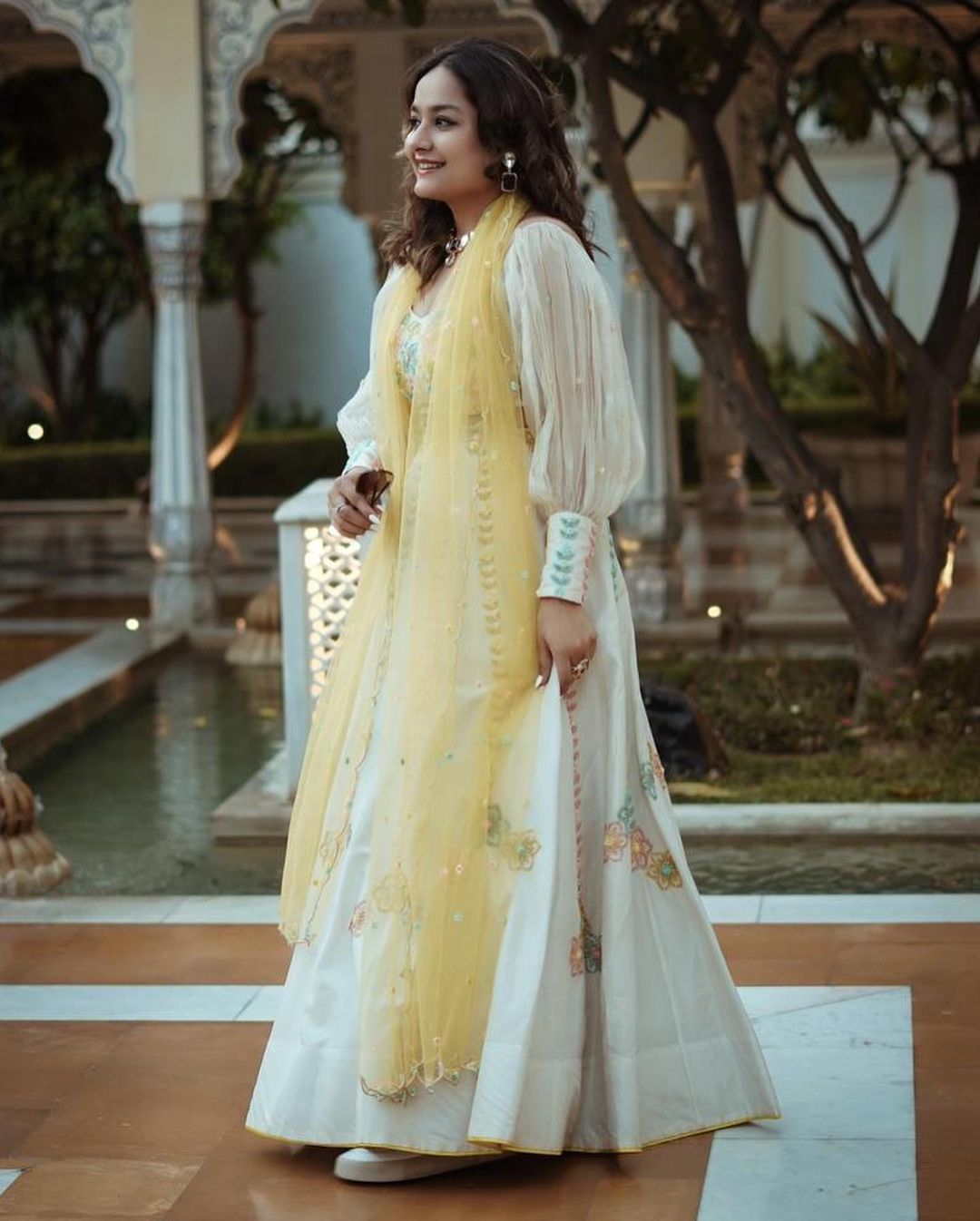 SWASTI IN IVORY LEHENGA